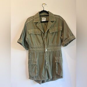 ZARA khaki mini romper xs